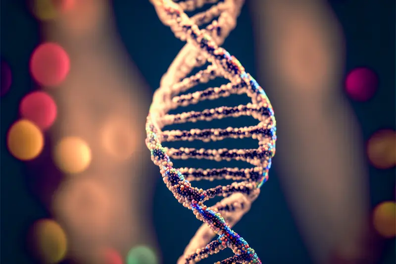Représentation d'une double hélice d'ADN
